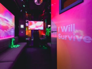 salle de karaoké 'I will survive'